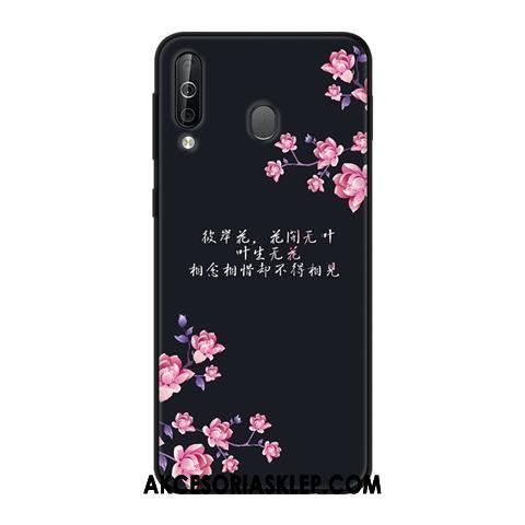 Futerał Samsung Galaxy A40s Telefon Komórkowy Miękki Różowe Nubuku Czarny Etui Online