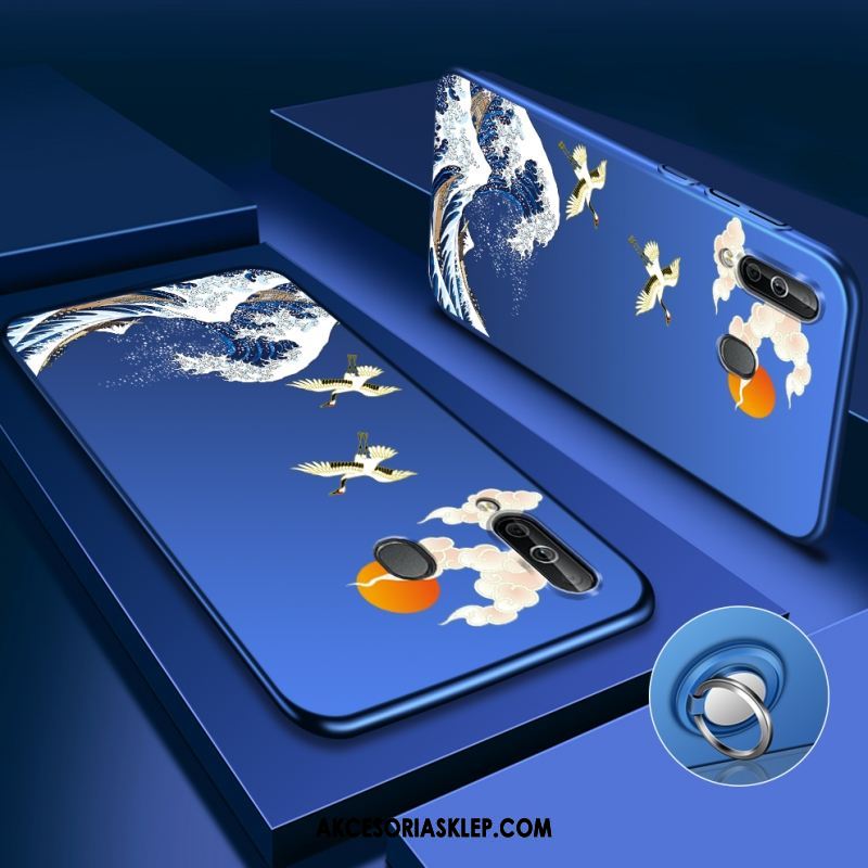 Futerał Samsung Galaxy A40s Trudno Telefon Komórkowy Anti-fall Moda Niebieski Pokrowce Tanie
