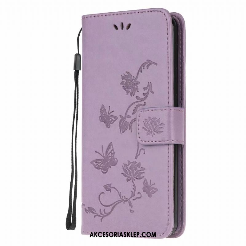 Futerał Samsung Galaxy A41 Telefon Komórkowy Klapa Kwiaty Różowe Skórzany Futerał Etui Sprzedam