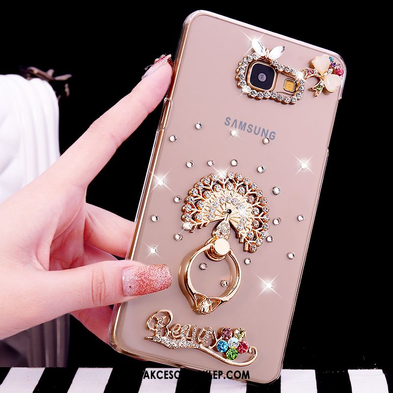 Futerał Samsung Galaxy A5 2016 Rhinestone Różowe Przezroczysty Ring Gwiazda Obudowa Kupię