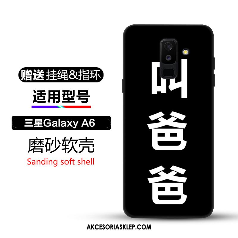 Futerał Samsung Galaxy A6+ Nubuku Anti-fall Czarny Gwiazda Ochraniacz Obudowa Sklep
