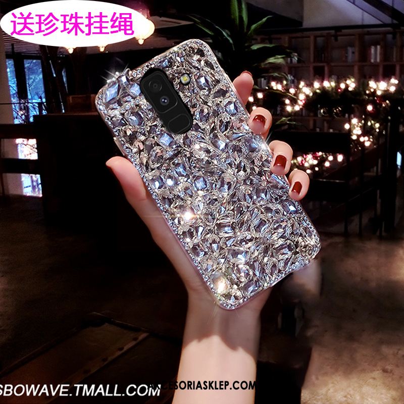 Futerał Samsung Galaxy A6 Telefon Komórkowy Różowe Gwiazda Rhinestone Ochraniacz Etui Kup