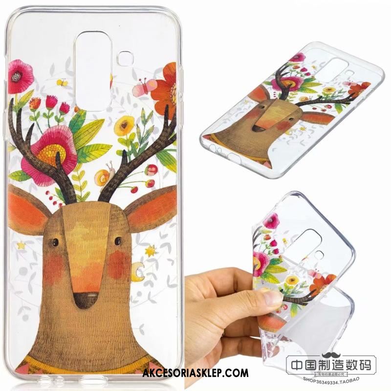 Futerał Samsung Galaxy A6+ Telefon Komórkowy Różowe Silikonowe Miękki Ochraniacz Etui Tanie