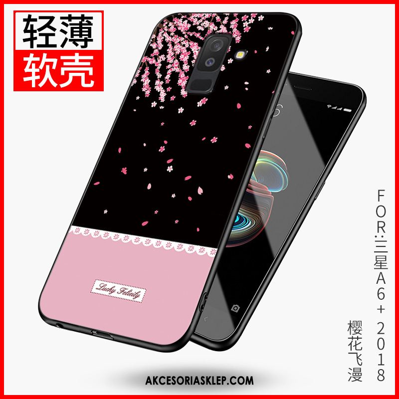 Futerał Samsung Galaxy A6+ Telefon Komórkowy Sakura Ochraniacz Gwiazda Czerwony Netto Etui Kupię