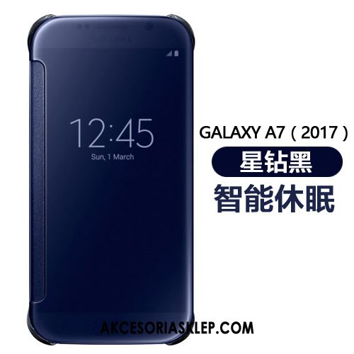 Futerał Samsung Galaxy A7 2018 Lustro Telefon Komórkowy Różowe Złoto Spoczynek Ochraniacz Obudowa Sprzedam