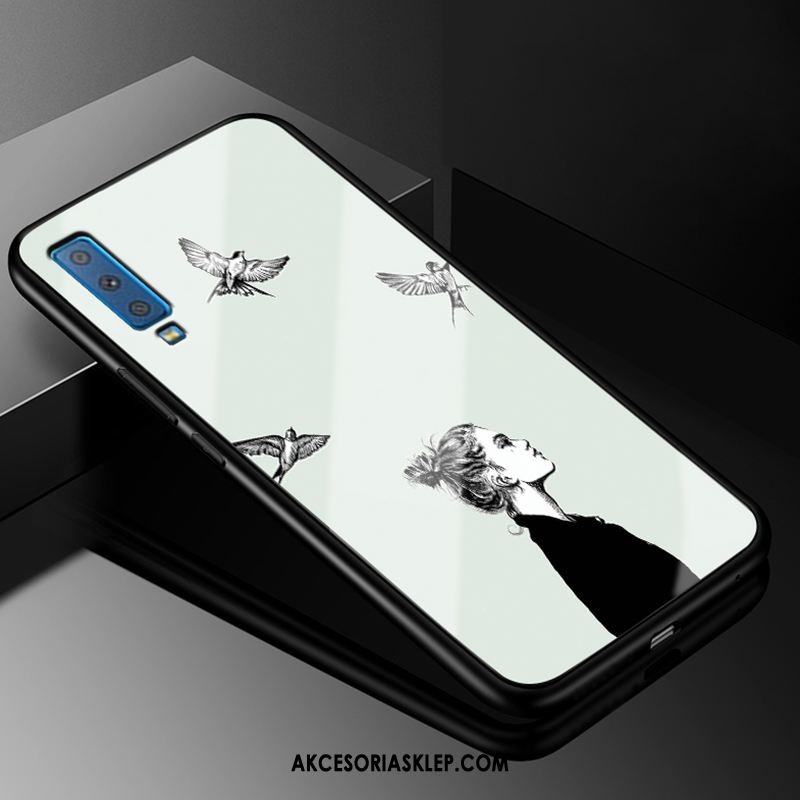 Futerał Samsung Galaxy A7 2018 Silikonowe Sztuka Ochraniacz Szkło Wiatr Obudowa Dyskont