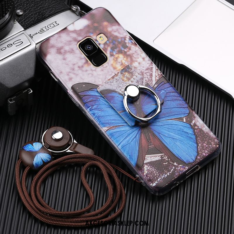 Futerał Samsung Galaxy A8 2018 Ring Gwiazda Telefon Komórkowy Purpurowy Pokrowce Tanie