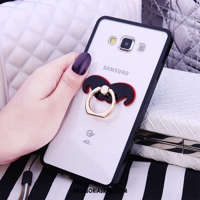 Futerał Samsung Galaxy A8 Anti-fall Czarny Ochraniacz Wspornik Miękki Tanie