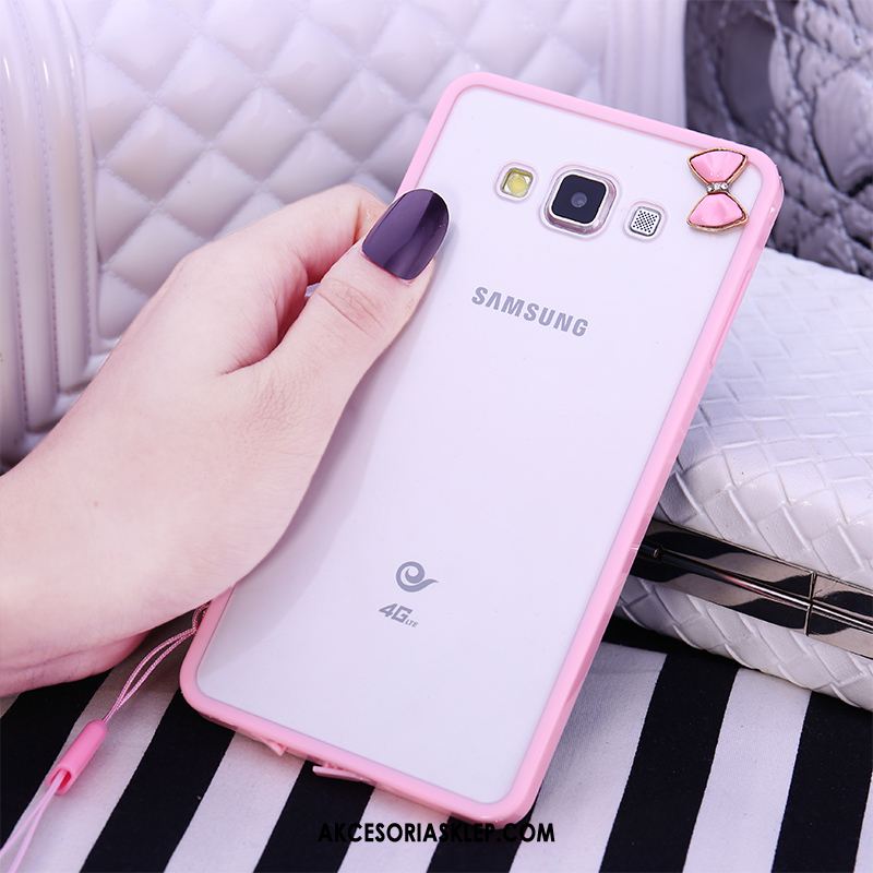 Futerał Samsung Galaxy A8 Anti-fall Czarny Ochraniacz Wspornik Miękki Tanie
