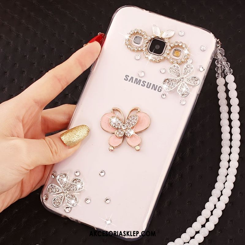Futerał Samsung Galaxy A8 Miękki Rhinestone Telefon Komórkowy Przezroczysty Silikonowe Etui Tanie