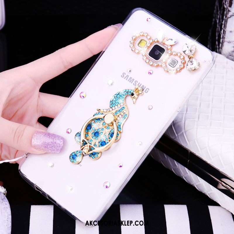 Futerał Samsung Galaxy A8 Telefon Komórkowy Biały Miękki Rhinestone Anti-fall Pokrowce Na Sprzedaż