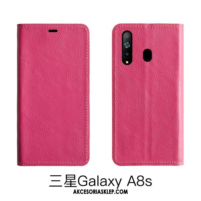 Futerał Samsung Galaxy A8s Skórzany Futerał Czerwony Wysoki Koniec Gwiazda Telefon Komórkowy Kup