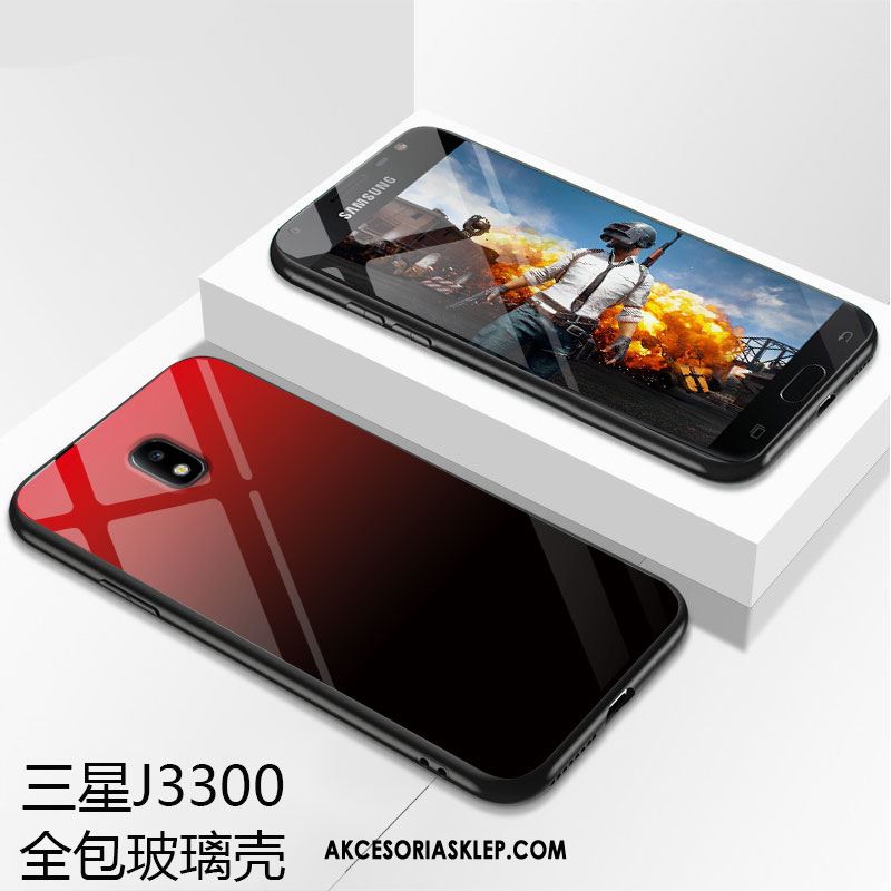 Futerał Samsung Galaxy J3 2017 Tendencja Telefon Komórkowy Gwiazda All Inclusive Czerwony Obudowa Tanie