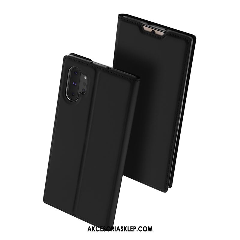 Futerał Samsung Galaxy Note 10+ Telefon Komórkowy Skórzany Futerał Karta Różowe Złoto Gwiazda Pokrowce Na Sprzedaż