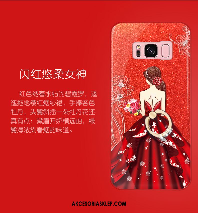 Futerał Samsung Galaxy Note 8 Czerwony Telefon Komórkowy Gwiazda Proszek Ochraniacz Etui Online