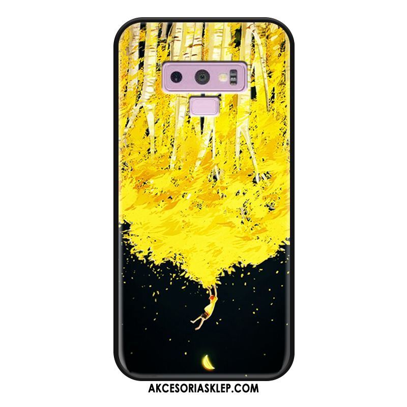 Futerał Samsung Galaxy Note 9 Biznes Kreatywne Relief Anti-fall Żółty Obudowa Sklep