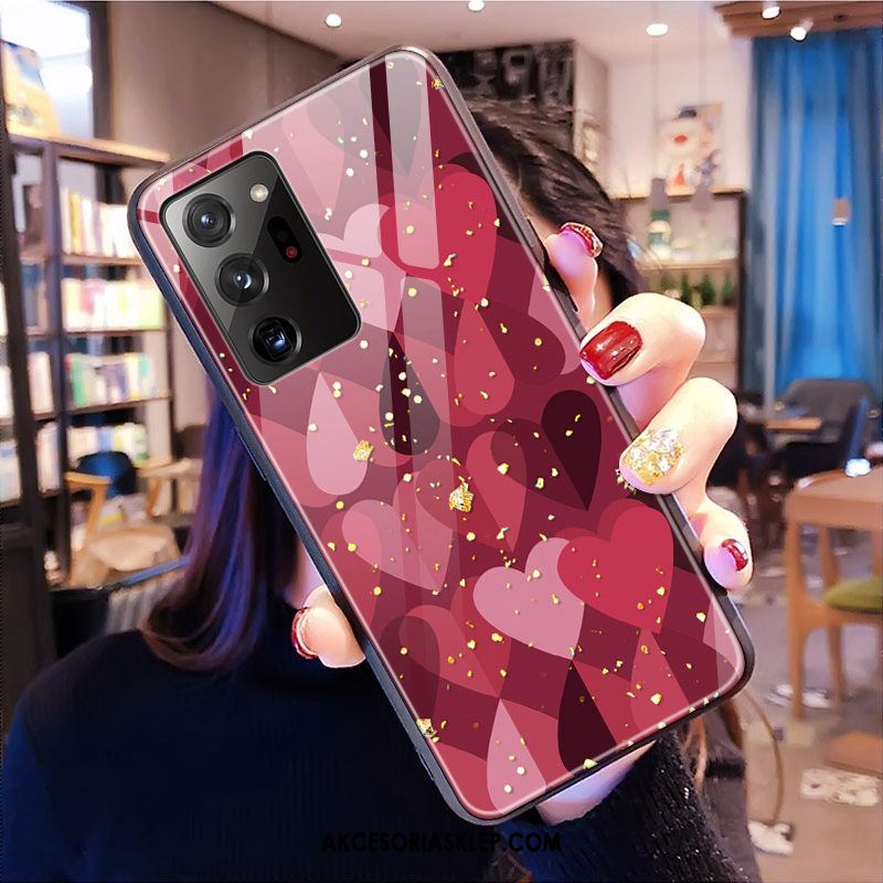 Futerał Samsung Galaxy Note20 Ultra Gwiazda Szkło Różowe Lampart Telefon Komórkowy Pokrowce Kupię