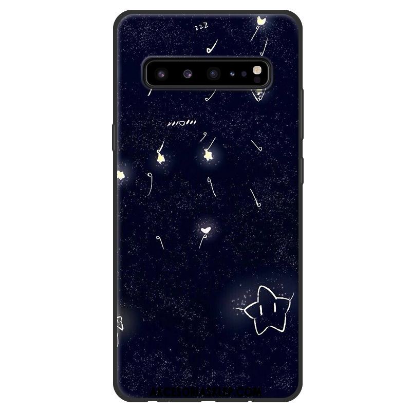 Futerał Samsung Galaxy S10 5g Czarny Gwiazda Nubuku Ochraniacz Miękki Etui Tanie