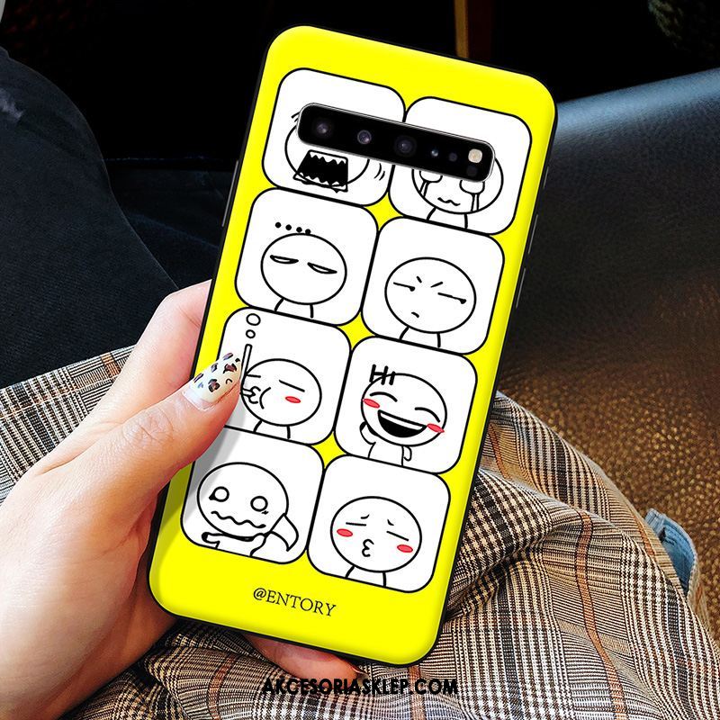 Futerał Samsung Galaxy S10 5g Piękny Telefon Komórkowy Ochraniacz Miękki Żółty Etui Sprzedam