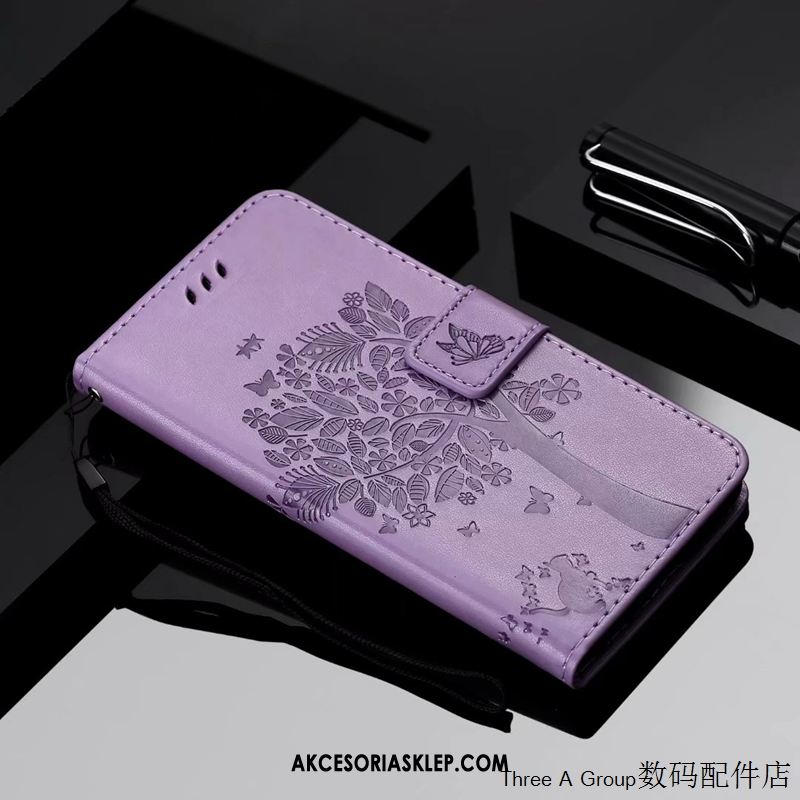 Futerał Samsung Galaxy S20 Klapa Piękny Relief Purpurowy Telefon Komórkowy Obudowa Kup