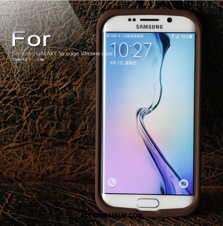 Futerał Samsung Galaxy S6 Edge Gwiazda Płótno Silikonowe Zielony Ochraniacz Etui Na Sprzedaż