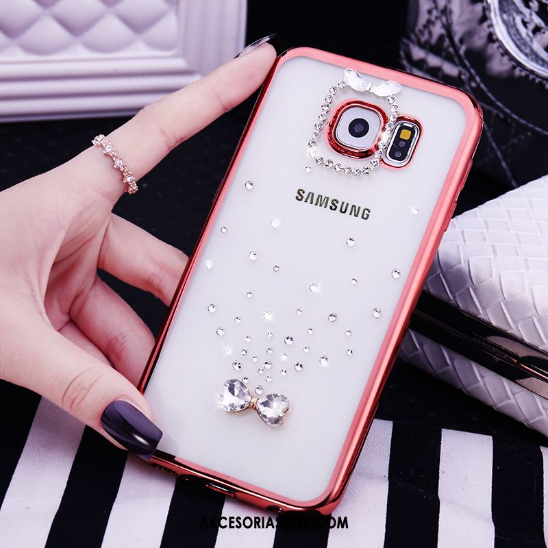 Futerał Samsung Galaxy S6 Rhinestone Silikonowe Tendencja Różowe Gwiazda Obudowa Oferta