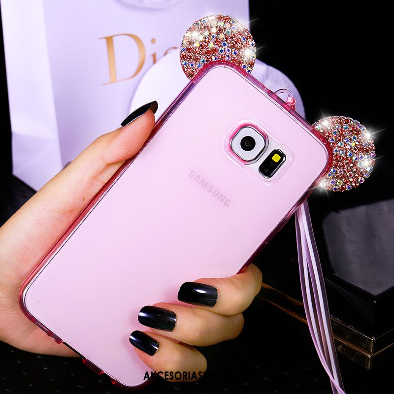 Futerał Samsung Galaxy S6 Różowe Gwiazda Kolor Telefon Komórkowy Wiszące Ozdoby Etui Sprzedam