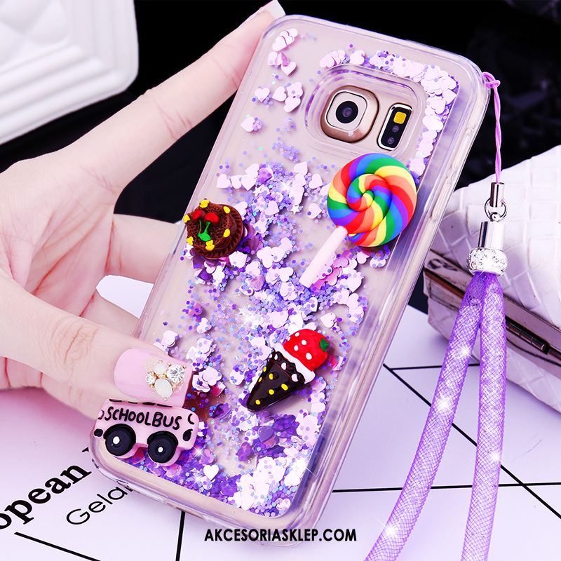 Futerał Samsung Galaxy S7 Edge Telefon Komórkowy Silikonowe Kreskówka Purpurowy Piękny Obudowa Tanie