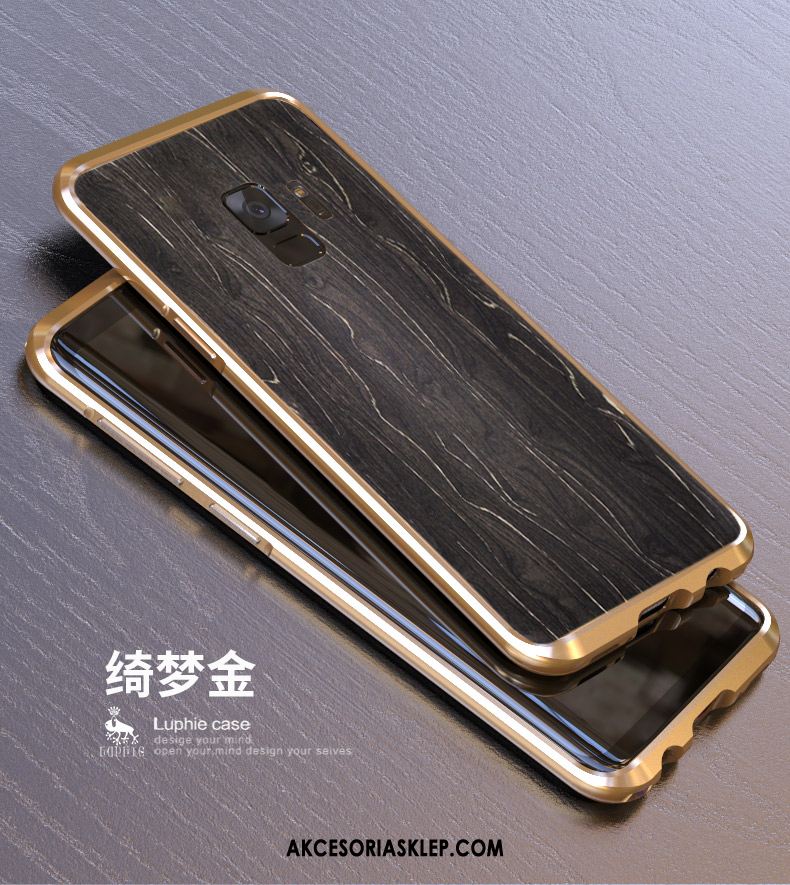 Futerał Samsung Galaxy S9 Czarny Metal Telefon Komórkowy Nubuku Granica Obudowa Sprzedam