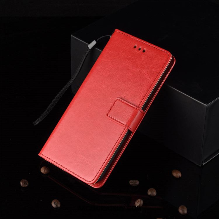 Futerał Sony Xperia 10 Ii Skórzany Futerał Portfel Telefon Komórkowy Czerwony Ochraniacz Obudowa Sklep