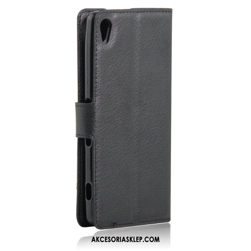Futerał Sony Xperia Xa1 Plus Litchi Ochraniacz Czarny Telefon Komórkowy Wzór Pokrowce Sklep