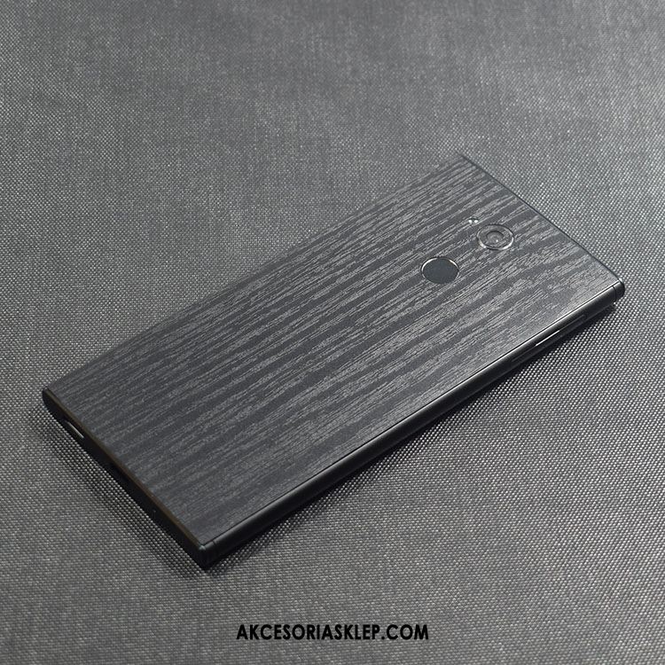 Futerał Sony Xperia Xa2 Plus Nubuku Tylna Pokrywa Kolor Ziarno Drewna Czarny Obudowa Tanie