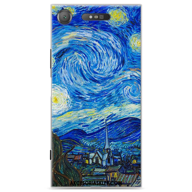 Futerał Sony Xperia Xz1 Kreskówka Kolor Niebieski Anti-fall Telefon Komórkowy Pokrowce Na Sprzedaż