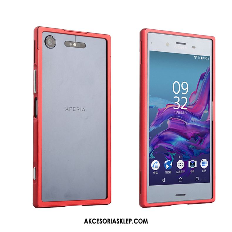 Futerał Sony Xperia Xz1 Metal Czerwony Ochraniacz Trudno Telefon Komórkowy Pokrowce Sklep