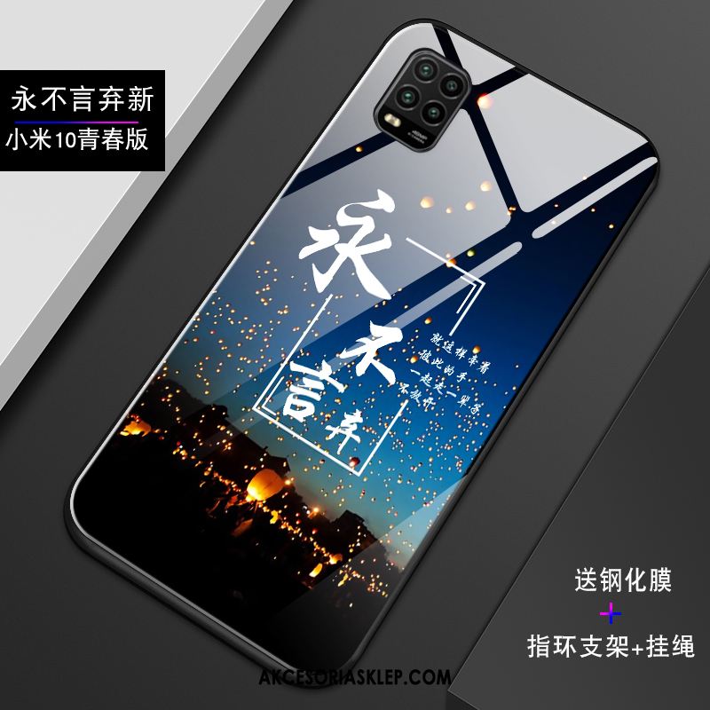 Futerał Xiaomi Mi 10 Lite Ciemno Niebieski Młodzież Szkło Mały Kreatywne Pokrowce Oferta