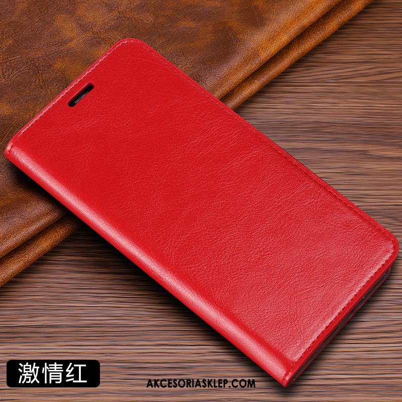 Futerał Xiaomi Mi 10 Pro Czerwony Składać Mały Skórzany Futerał Telefon Komórkowy Etui Oferta