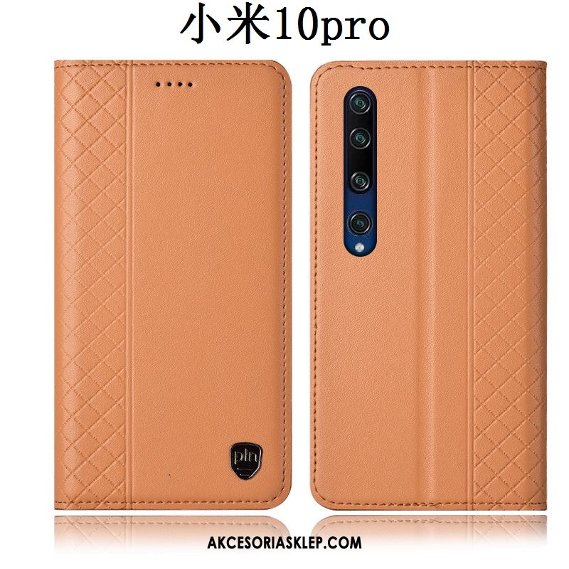 Futerał Xiaomi Mi 10 Pro Skórzany Futerał Anti-fall Ochraniacz Telefon Komórkowy Żółty Pokrowce Sprzedam