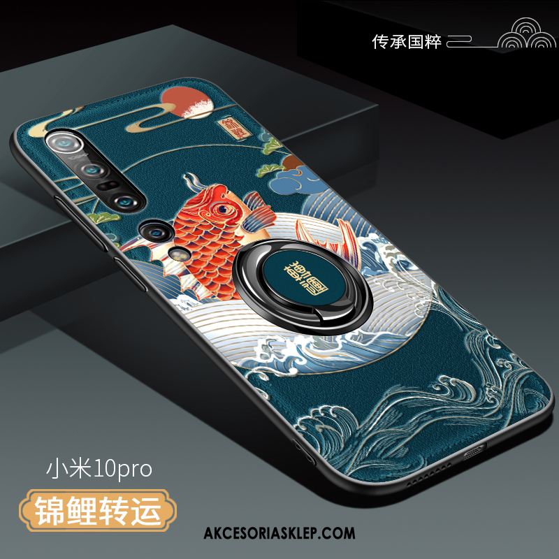 Futerał Xiaomi Mi 10 Pro Żółty Anti-fall Miękki Chiński Styl Nubuku Etui Sklep