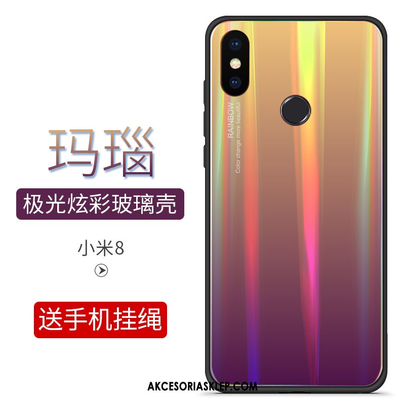 Futerał Xiaomi Mi 8 Anti-fall Zielony Osobowość Wiszące Ozdoby Kolor Gradientu Etui Sprzedam