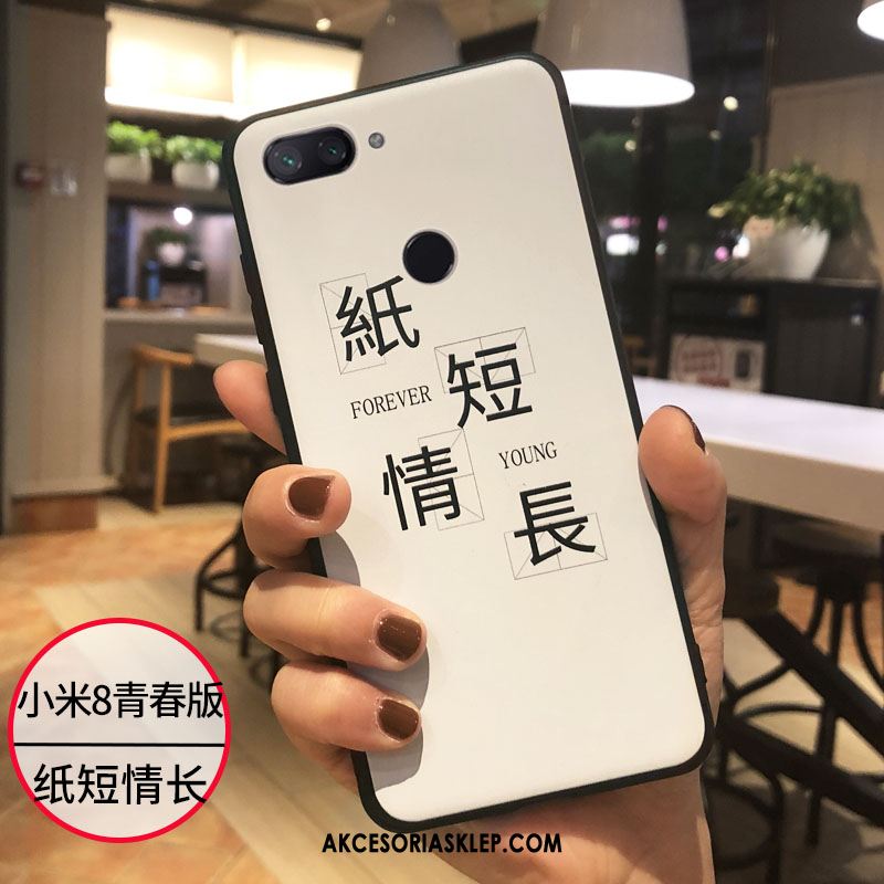 Futerał Xiaomi Mi 8 Lite Czerwony Netto Młodzież Telefon Komórkowy Serce Silikonowe Etui Oferta