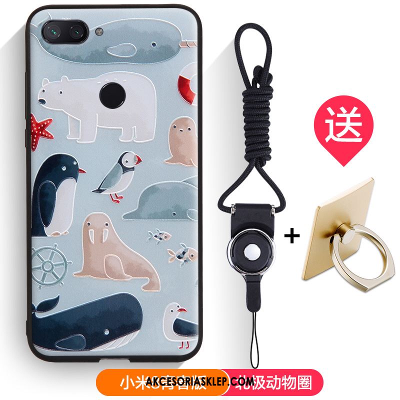 Futerał Xiaomi Mi 8 Lite Kreatywne Miękki Biały Kreskówka Ochraniacz Obudowa Sklep