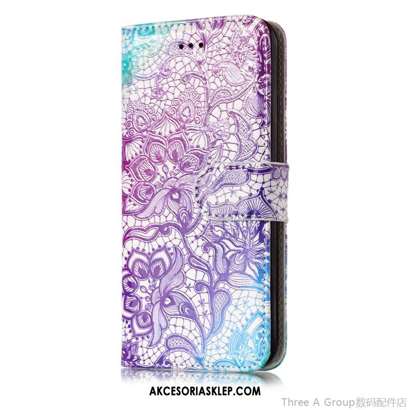 Futerał Xiaomi Mi 8 Lite Skórzany Futerał Relief All Inclusive Telefon Komórkowy Purpurowy Obudowa Oferta