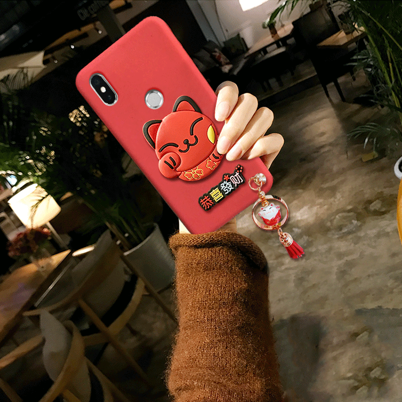 Futerał Xiaomi Mi 8 Pro Anti-fall Bogactwo Telefon Komórkowy Mały Miękki Obudowa Tanie