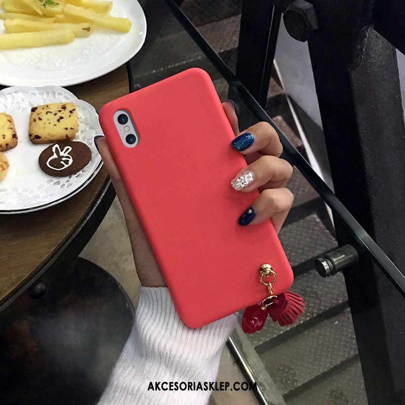 Futerał Xiaomi Mi 8 Pro Czerwony Netto Anti-fall Wzór Kreatywne Różowe Etui Na Sprzedaż