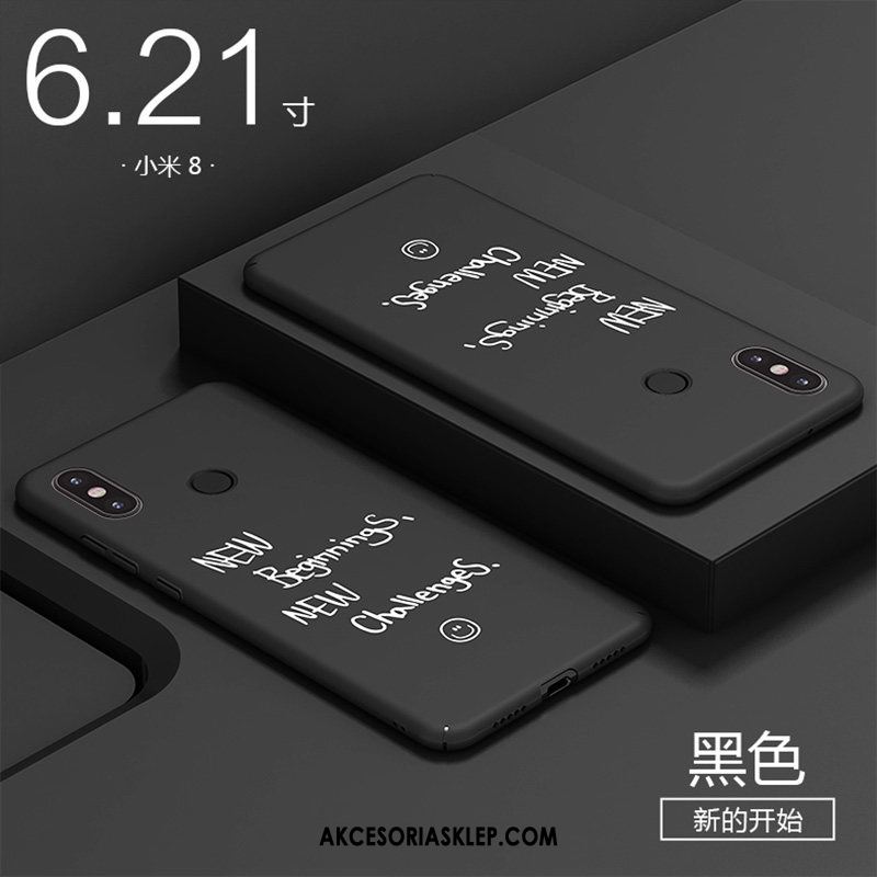Futerał Xiaomi Mi 8 Różowe Trudno Nowy Plastikowy Ochraniacz Tanie