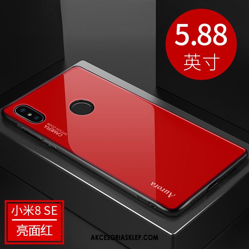 Futerał Xiaomi Mi 8 Se Anti-fall Czerwony Netto Purpurowy Cienkie All Inclusive Obudowa Tanie