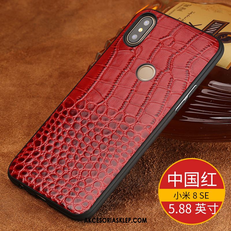 Futerał Xiaomi Mi 8 Se Luksusowy Osobowość Skóra Bydlęca Ochraniacz Modna Marka Etui Na Sprzedaż