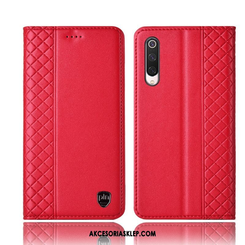 Futerał Xiaomi Mi 9 Lite Czerwony Ochraniacz Czarny W Kratę Mały Obudowa Tanie