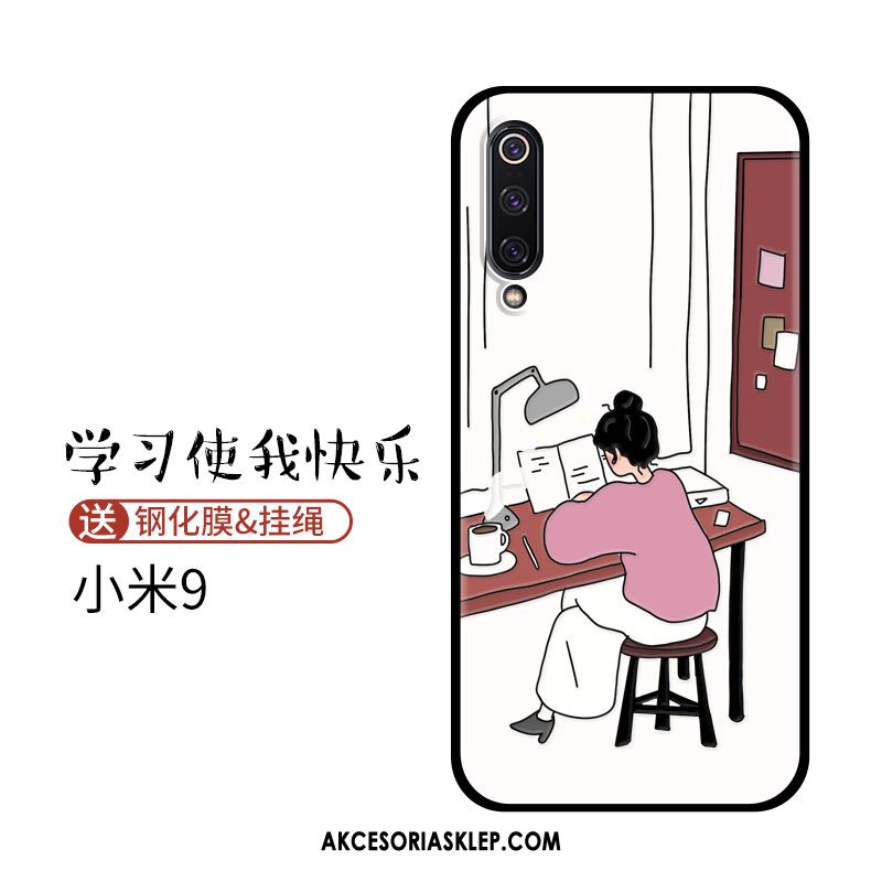 Futerał Xiaomi Mi 9 Młodzież Anti-fall Kreskówka Biały Telefon Komórkowy Pokrowce Sklep