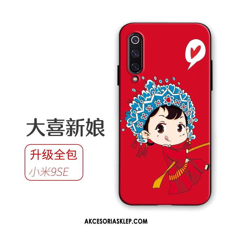 Futerał Xiaomi Mi 9 Se Czerwony Mały Silikonowe Telefon Komórkowy Chiński Styl Etui Sklep